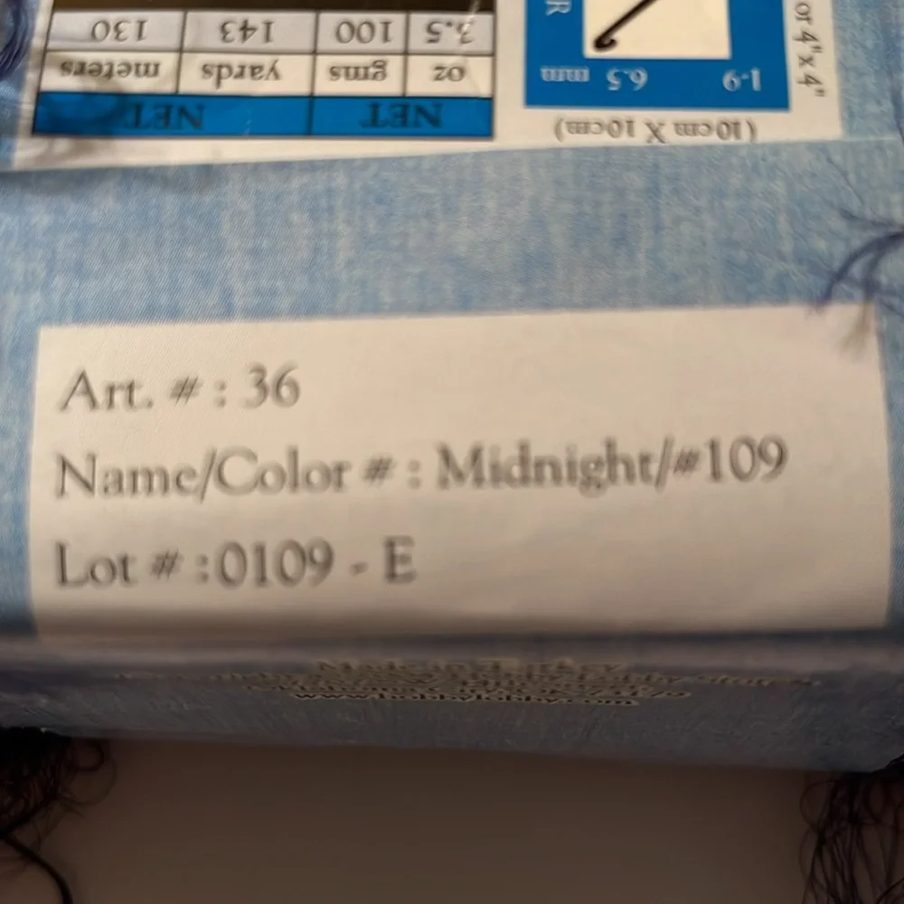 Yarn Bee Infatuation Yarn 1 Skein in Midnight - Picture 4 of 4